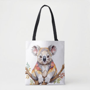 Koala Playful Adorable Fun Animal Colorful Joyful Tasche