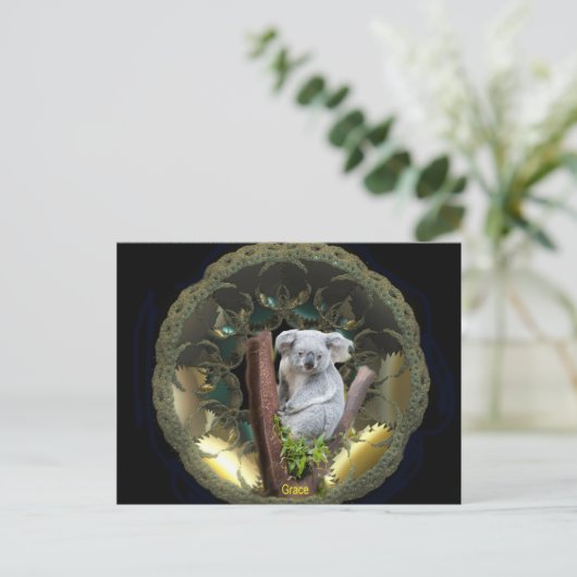 Koala Postcard Postkarte (Stehend Vorderseite)