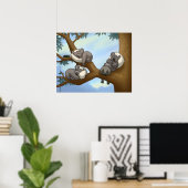 Koala Poster schlafen (Heimbüro)