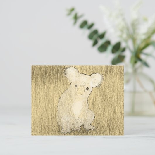 Koala Postkarte (Stehend Vorderseite)