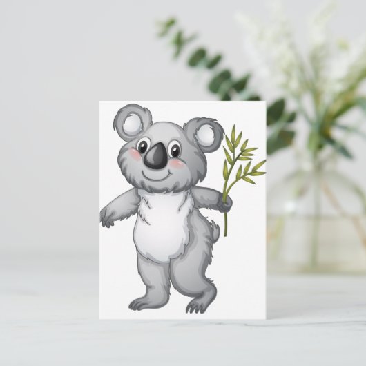 Koala Postkarte (Stehend Vorderseite)