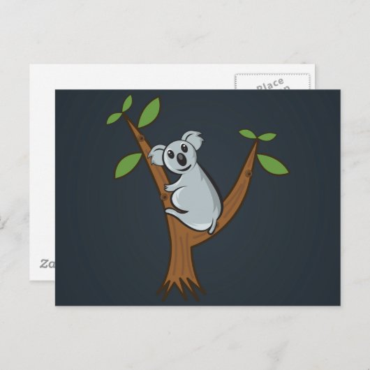 Koala Postkarte (Vorne/Hinten)