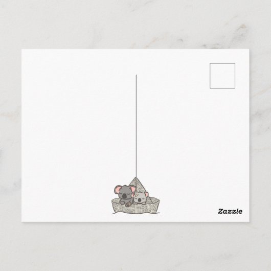 Koala Postkarte (Rückseite)