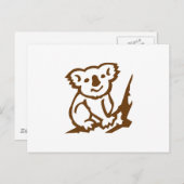 Koala Postkarte (Vorne/Hinten)