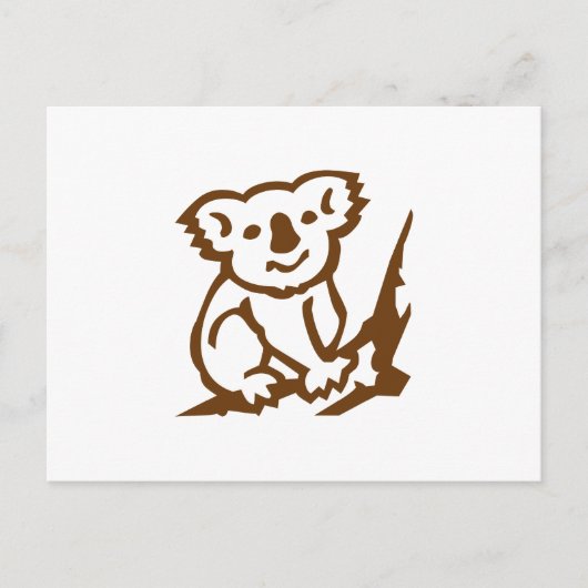 Koala Postkarte (Vorderseite)