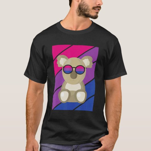 koala Pride Bisexual Flag LGBTQ Proud Ally Pride S T-Shirt (Vorderseite)