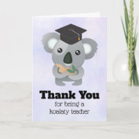 Koala Pun Lehrer Wertschätzung
