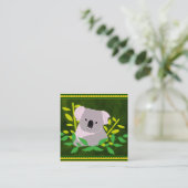 Koala Quadratische Visitenkarte (Stehend Vorderseite)