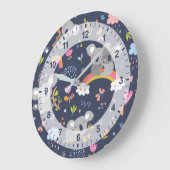 Koala Rainbow Liebe Pattern Große Wanduhr (Winkel)