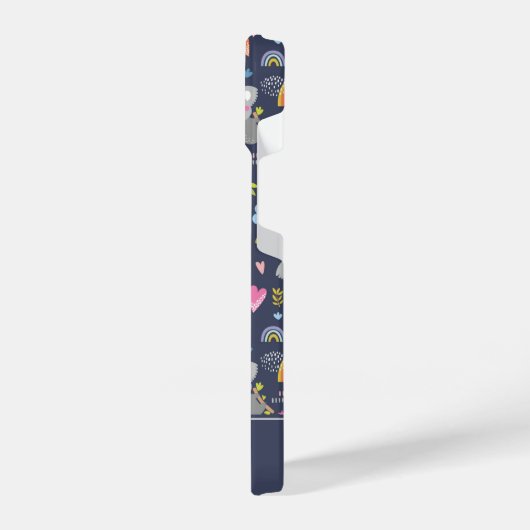 Koala Rainbow Liebe Pattern iPhone Hülle (Linke Seite)