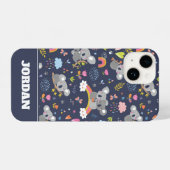 Koala Rainbow Liebe Pattern iPhone Hülle (Rückseite (Horizontal))