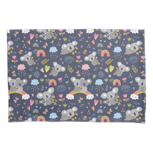 Koala Rainbow Liebe Pattern Kissenbezug