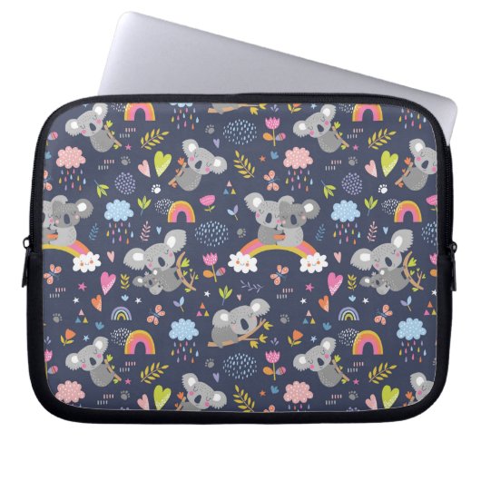 Koala Rainbow Liebe Pattern Laptopschutzhülle (Vorderseite)