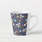 Koala Rainbow Liebe Pattern Milchtasse (Rechts)