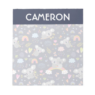 Koala Rainbow Liebe Pattern Notizblock
