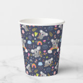 Koala Rainbow Liebe Pattern Pappbecher (Rückseite)