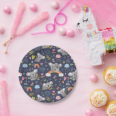 Koala Rainbow Liebe Pattern Pappteller (Party)