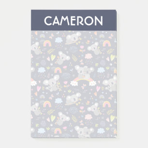 Koala Rainbow Liebe Pattern Post-it Klebezettel