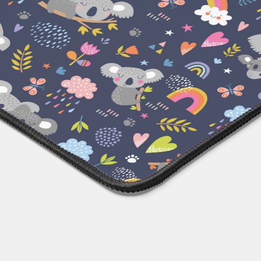 Koala Rainbow Liebe Pattern Schreibtischunterlage (Ecke)