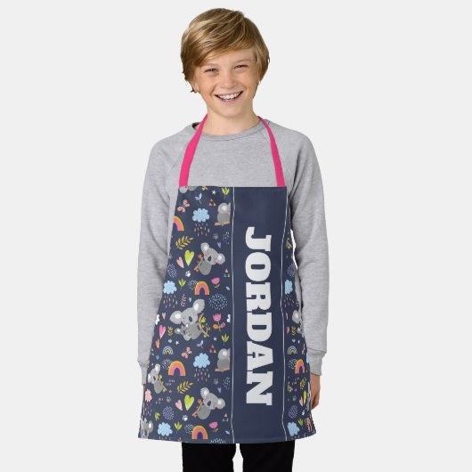 Koala Rainbow Liebe Pattern Schürze (Getragen)