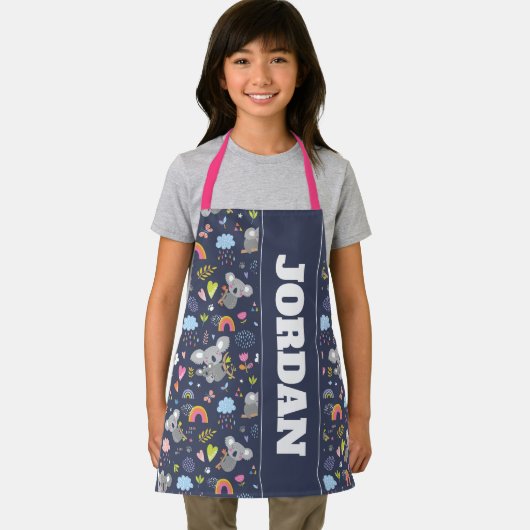 Koala Rainbow Liebe Pattern Schürze (Insitu)