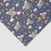 Koala Rainbow Liebe Pattern Seidenpapier (Ausschnitt)