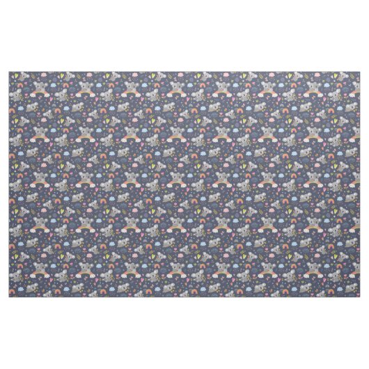 Koala Rainbow Liebe Pattern Stoff (Fat Quarter (45,7 x 55,9 cm))