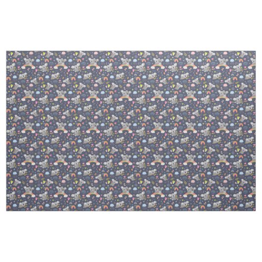 Koala Rainbow Liebe Pattern Stoff (Fat Quarter (45,7 x 55,9 cm))