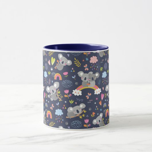 Koala Rainbow Liebe Pattern Tasse (Zentrum)