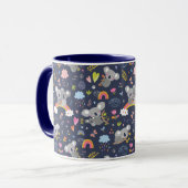 Koala Rainbow Liebe Pattern Tasse (Vorderseite Links)