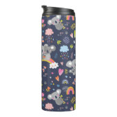 Koala Rainbow Liebe Pattern Thermosbecher (Nach rechts gedreht)