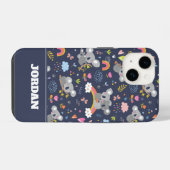 Koala Regenbogen-Liebesmuster iPhone Hülle (Rückseite (Horizontal))
