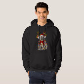 Koala Reindeer Xmas Lights Frohe Weihnachten Hoodie (Vorne ganz)