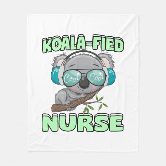 Koala-Riesenkurse Fleecedecke (Vorderseite)