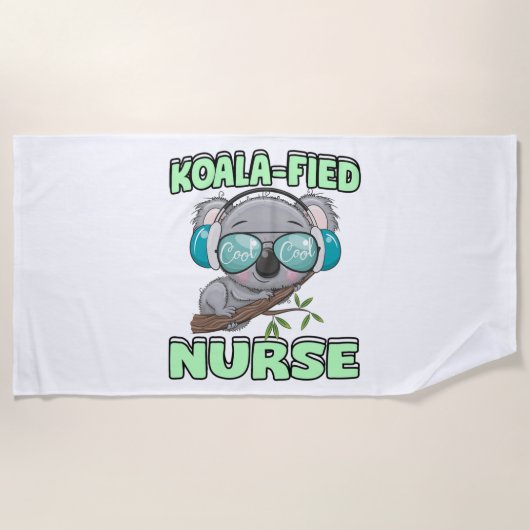 Koala-Riesenkurse Strandtuch (Vorderseite)