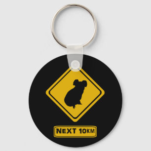 koala road sign schlüsselanhänger