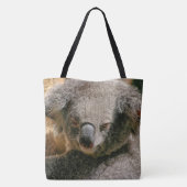 Koala ruht an Baumrinde Tasche (Rückseite)