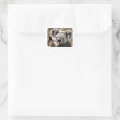 Koala Runder Aufkleber (Tasche)