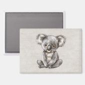 Koala-Safari-Tier Magnet (Vorderseite/Rückseite)