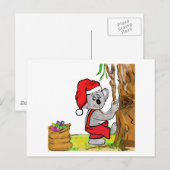 Koala Santa Feiertagspostkarte (Vorne/Hinten)