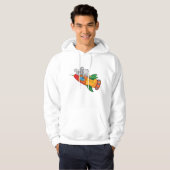 Koala schlafen bei einer farbenfrohen Rakete Hoodie (Vorne ganz)