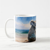 Koala sieht das Ozean Happy Oaster Kaffeetasse (Links)