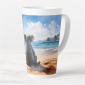 Koala sieht das Ozean Happy Oaster Milchtasse (Rechte Ecke)