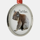 Koala Silbernes Ornament (Rechts)