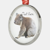 Koala Silbernes Ornament (Links)