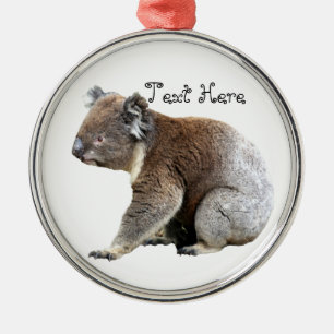 Koala Silbernes Ornament