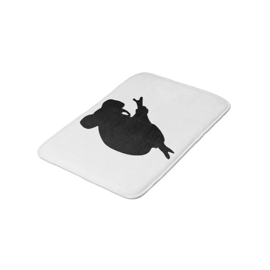 Koala Silhouette Badematte (Schrägansicht)