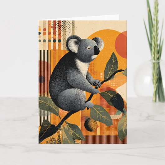 Koala sitzt in einem Baum (Vorderseite)