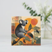 Koala sitzt in einem Baum (Stehend Vorderseite)