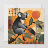 Koala sitzt in einem Baum (Vorderseite)